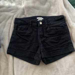 Black high waisted shorts